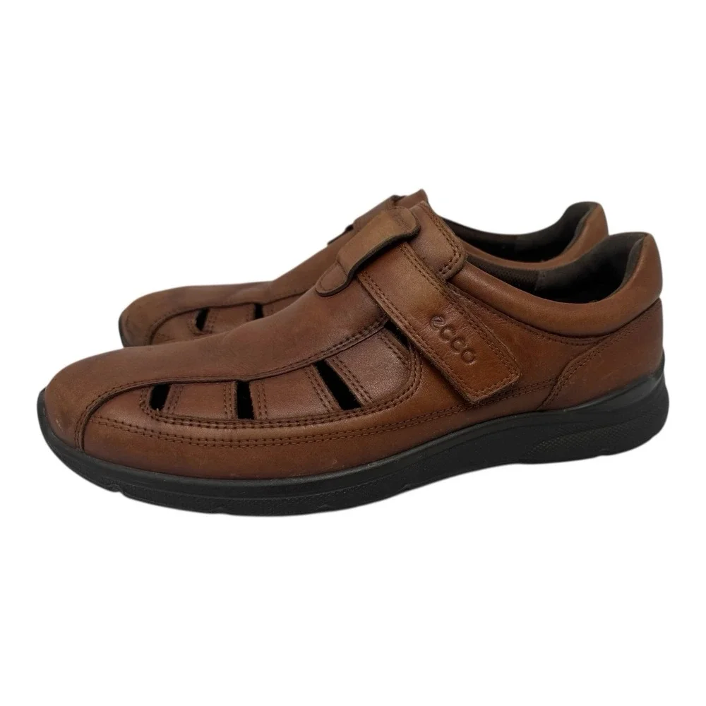 ECCO Irving Comfort Fisherman Sandals Classic Brown Leather Dadcore Retro‎ 8-41